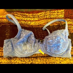 Victoria’s Secret bra, light blue. Lace.